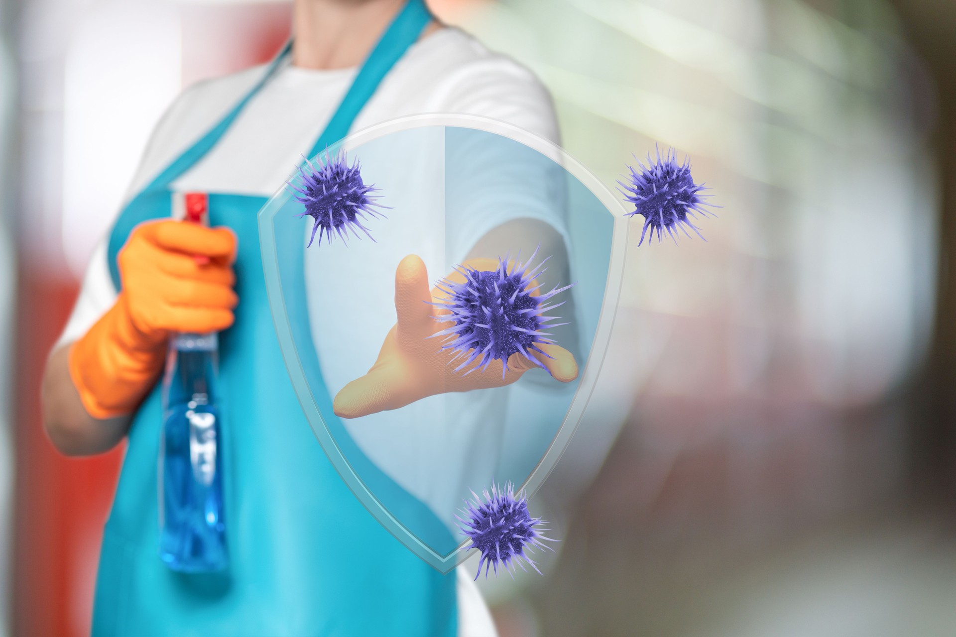 Cleaning services and virus protection solutions